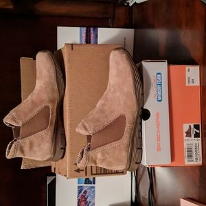 Skechers Brown Suede Ankle Boots